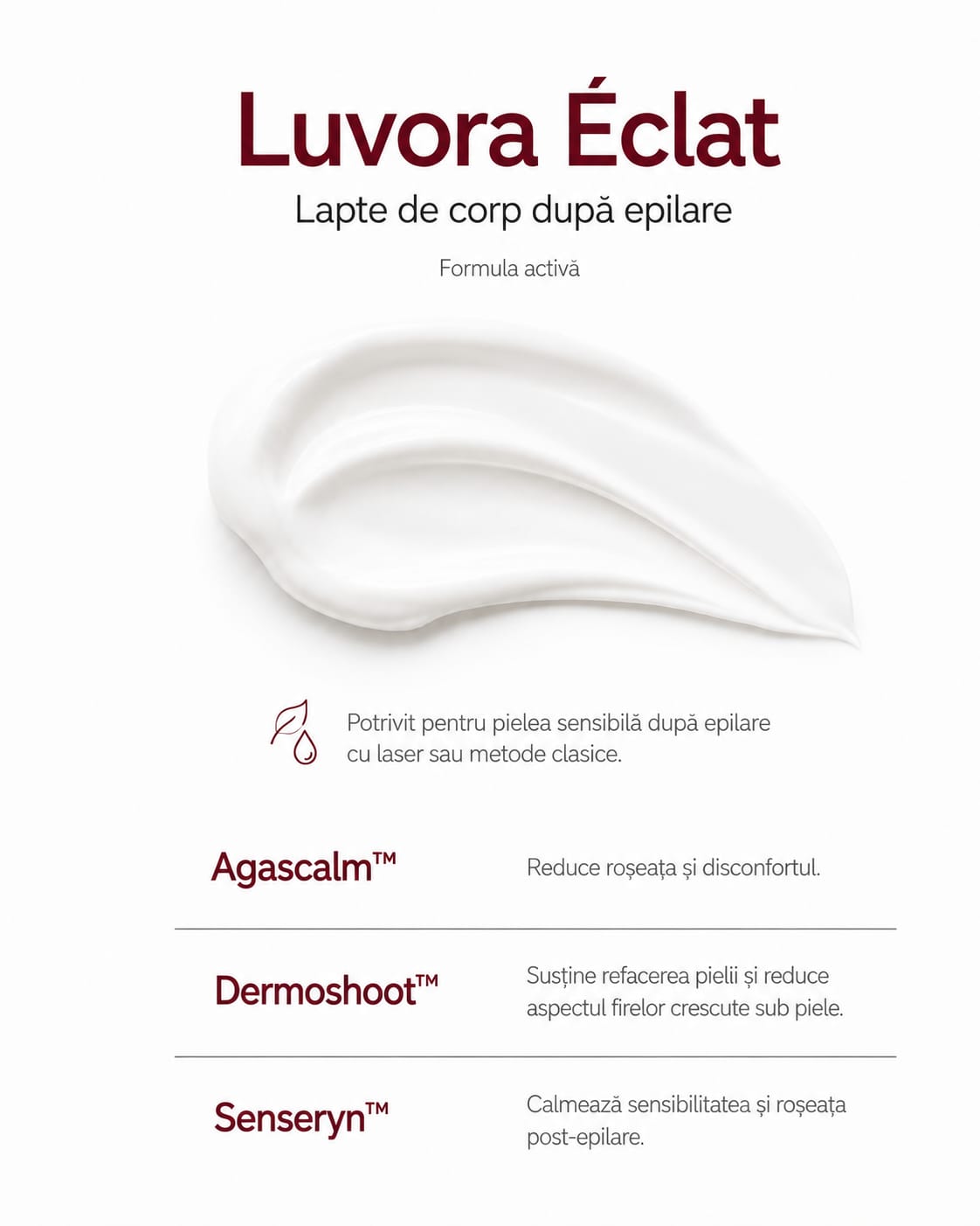 Lapte de corp după epilare - LUVORA ÉCLAT